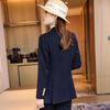 Tluoman Women's Double-Breasted Business Suit Set