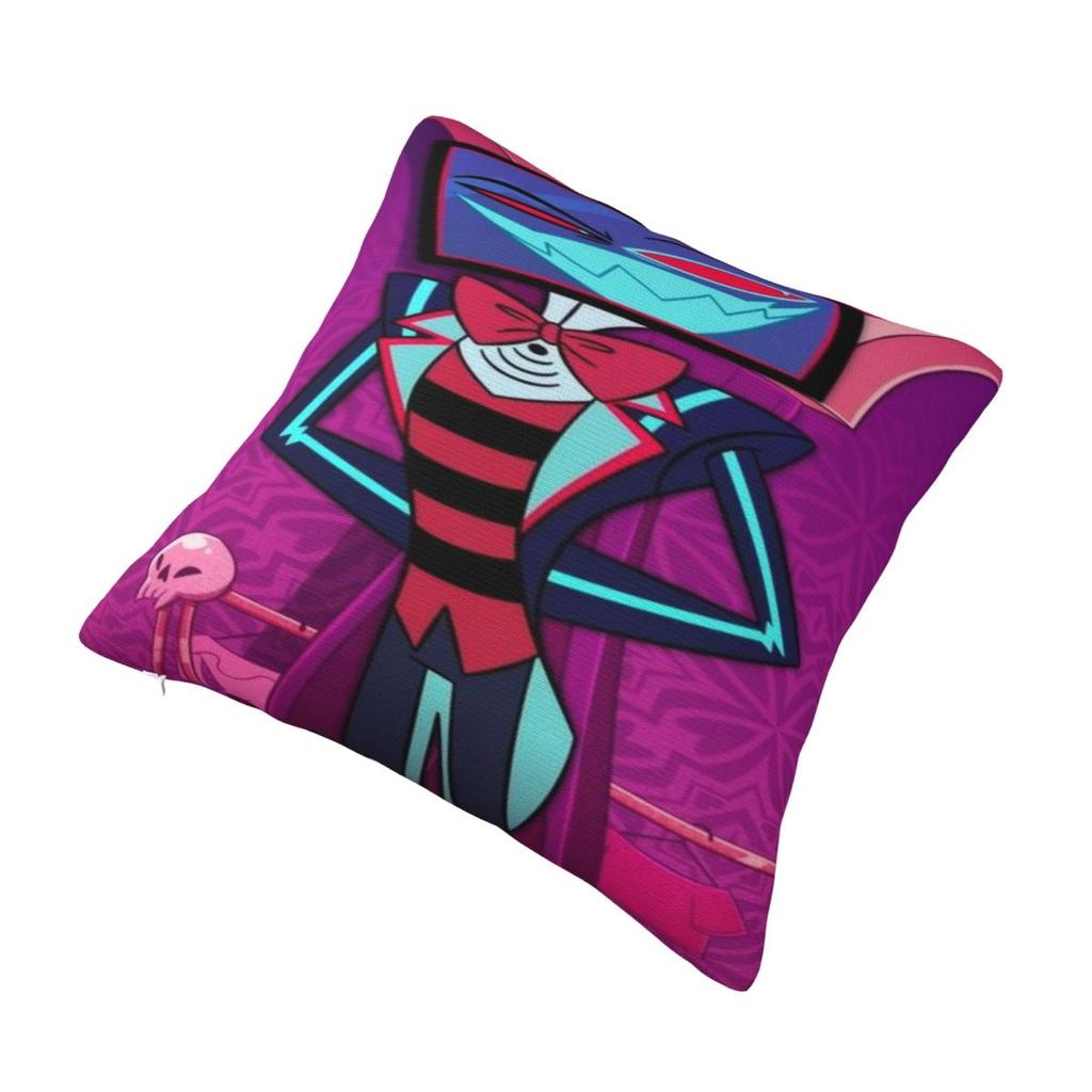 Hazbines Hoteles Alastor Vox 2 Printing Pillowcases Cushion Cover Pillow Covers Warm Car Decorations Zippered Multi Size