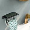 Space Aluminum Tissue Roll Holder Self Adhesive Phone Storage Rack Toilet Paper Holder  Kitchen