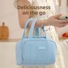 Multip-Pocket Cooler Lunch Box Insulated Design Food Storage Handbag Insulated Lunch Bag  Picnics