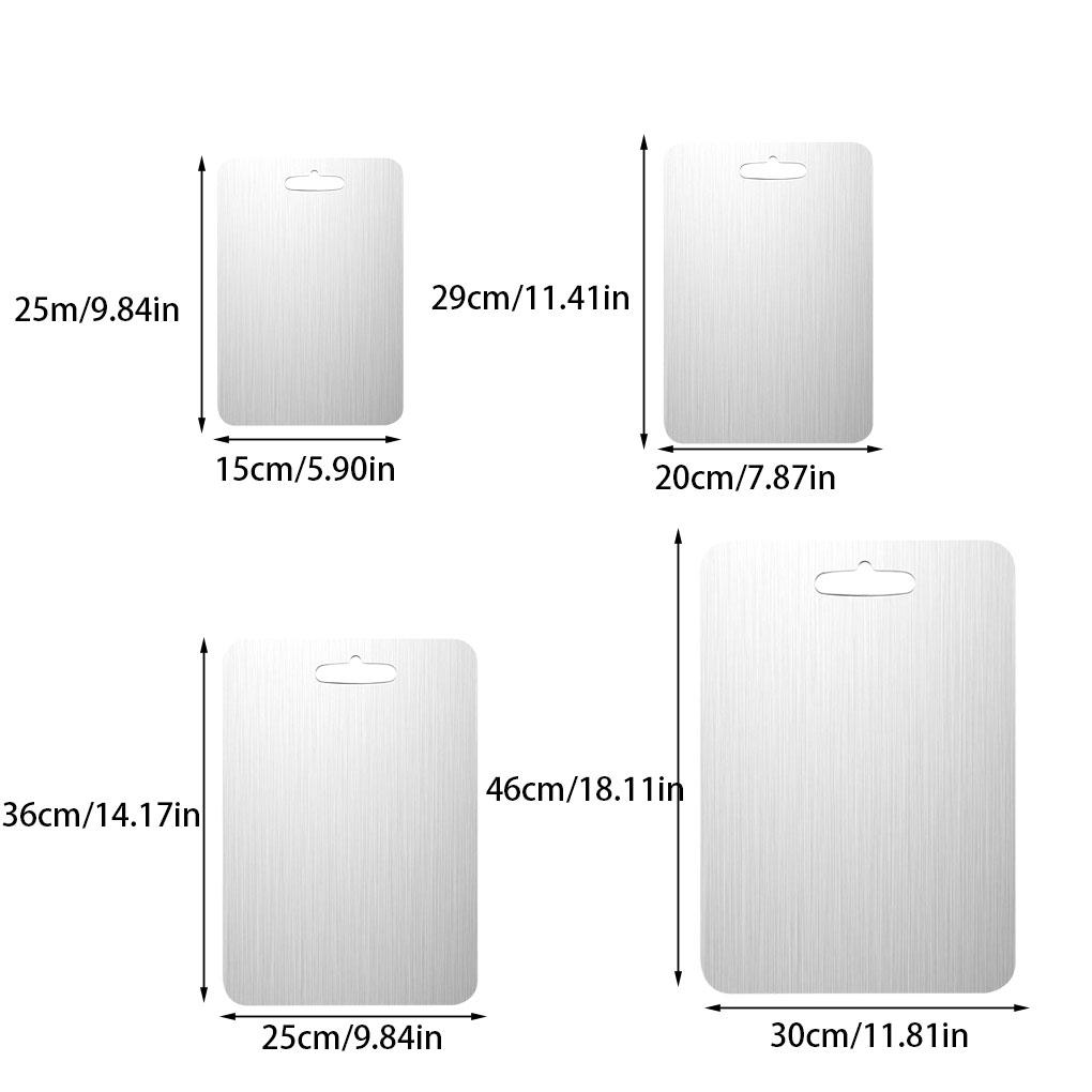 Ultimate Kitchen Companion - Stainless Steel Cutting Board For All Needs Double-sided Cutting Board