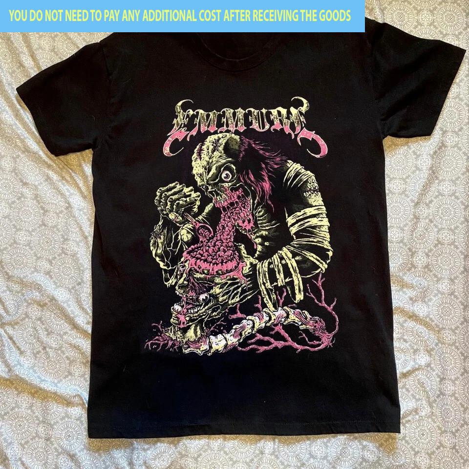 Vtg Emmure Band Short Sleeve Black Gift Funny S-5XL Shirt AA618