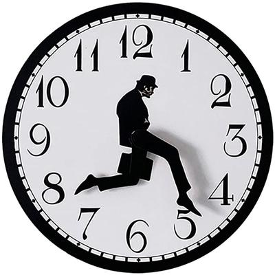 Walks Wanduhr Britische Komödie Inspiriert Von Ministry Of Silly Walk Wanduhr Klassische Wand Uhr Lustige Walking Silent Mute
