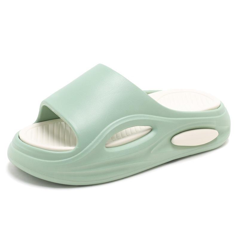 

Новые летние тапочки мужские и женские на толстой подошве, нескользящие, увеличивающие рост, шлепанцы на один палец, повседневные, модные, с мягкой подошвой, пляжные, прохладные тапочки мужские 44-45