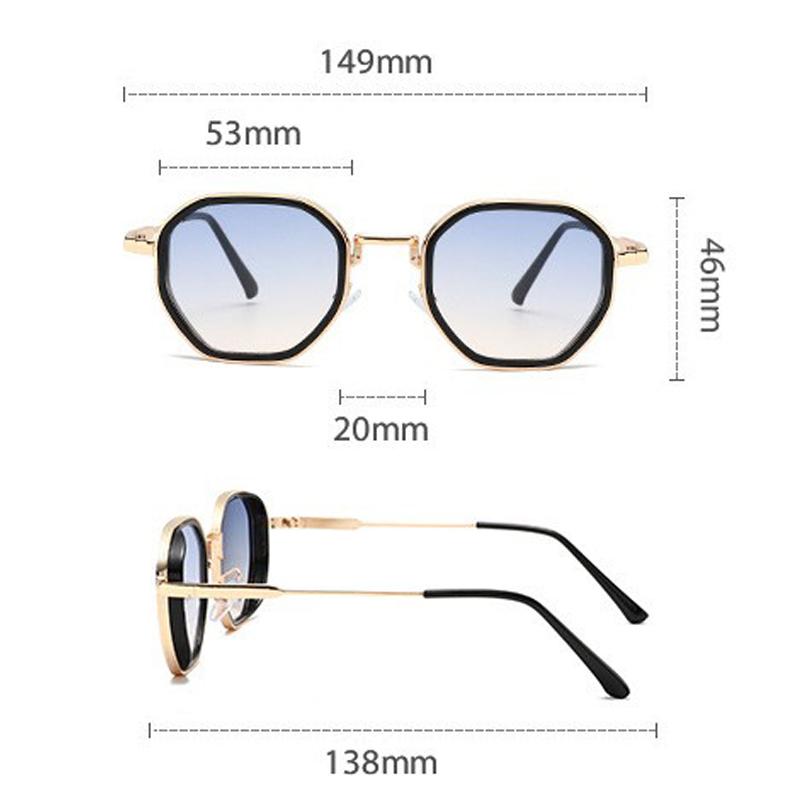 Xiaomi Retro Octagonal Sunglasses for Women Men Metal TR Mix Frame Gradient Lens Fashion Street Beach Travel Eyewear