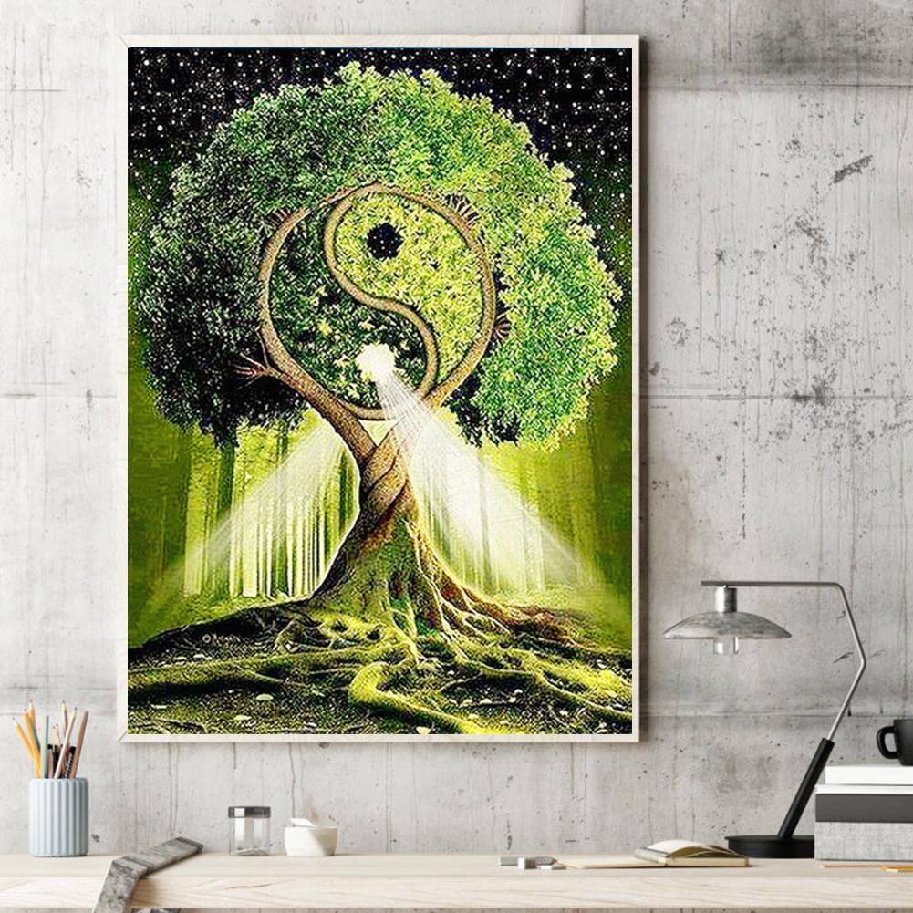 Buy 5D DIY Full Drill Diamond Painting Tree Path Embroidery Mosaic ...