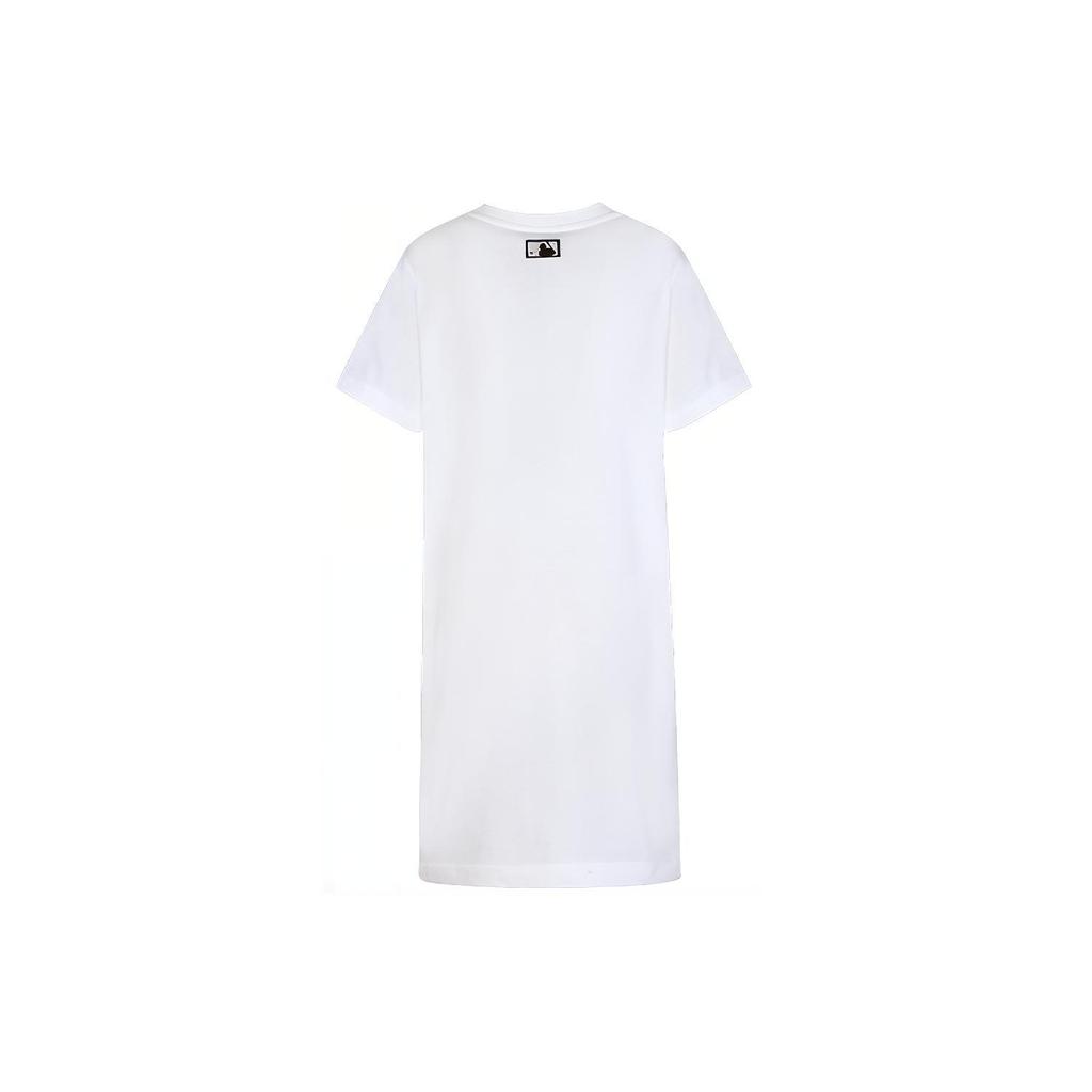 New MLB Short Sleeved Dresses Women's White 31OP07031-50W