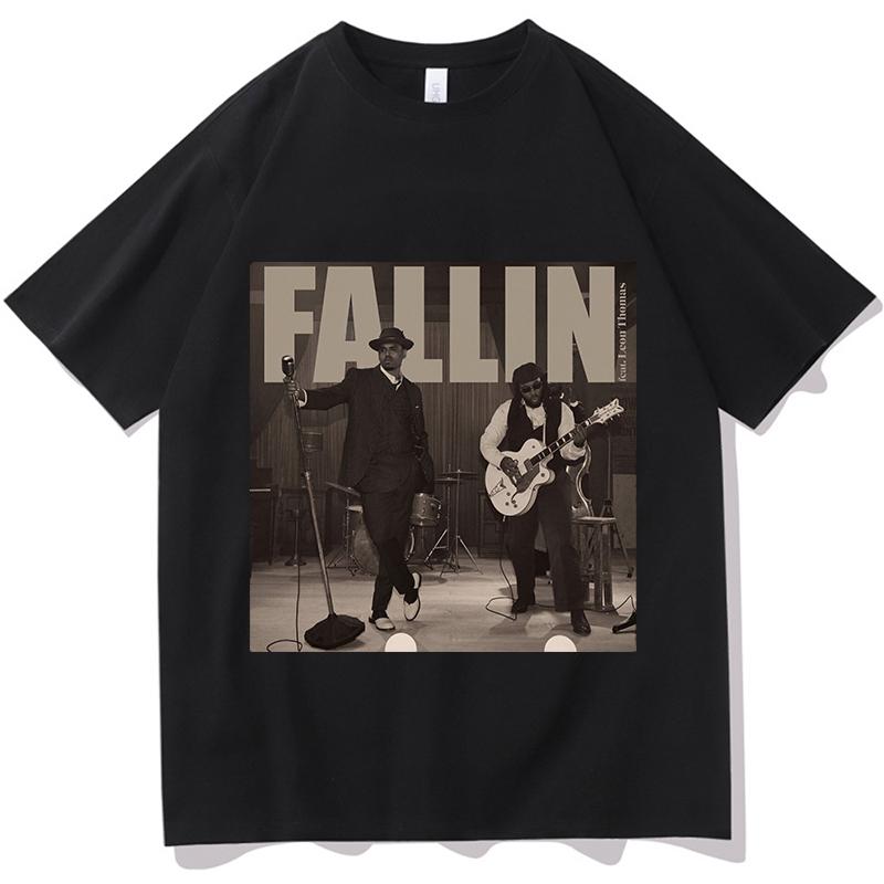 Chris Brown Fallin TShirt Graphic T Shirts Unisex Unisex Fashion Vintage Street Short Sleeve T Shirts Casual Pure Cotton Streetwear