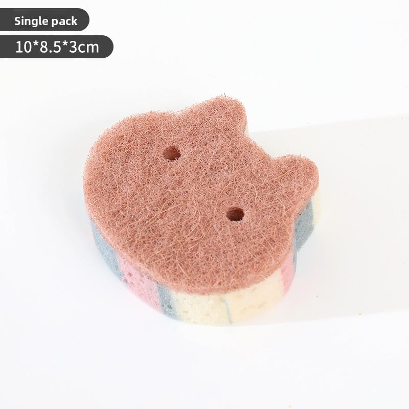Newest Multi-color Wood Pulp Cotton Dishwashing Sponge with Magic Cleaning Ability - Available In 1/5/10 Pieces