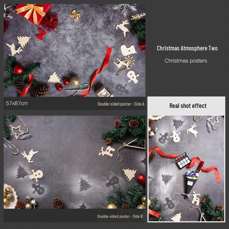 3D Double-Sided Tree Shadow Background Paper for Photography: Minimalist Prop for Cosmetics, Food, and Jewelry Still Life