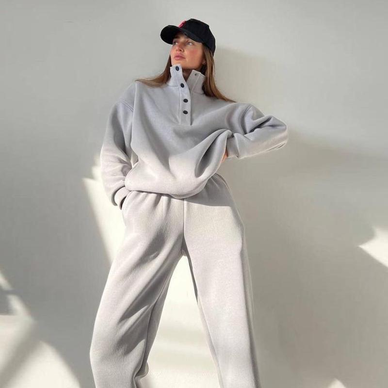 Женские повседневные свободные однотонные толстовки с капюшоном — фото 3