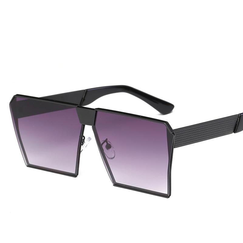 Fashion Luxury Brand Designer Oversized Square Sunglasses Women For Men Vintage Flat Top Mirror Shades Trend Punk Sun Glasses
