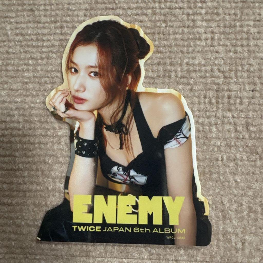[USED] TWICE Sana ENEMY Trading Card JYP Bonus First Press Limited Edition A Edition Opened DVD