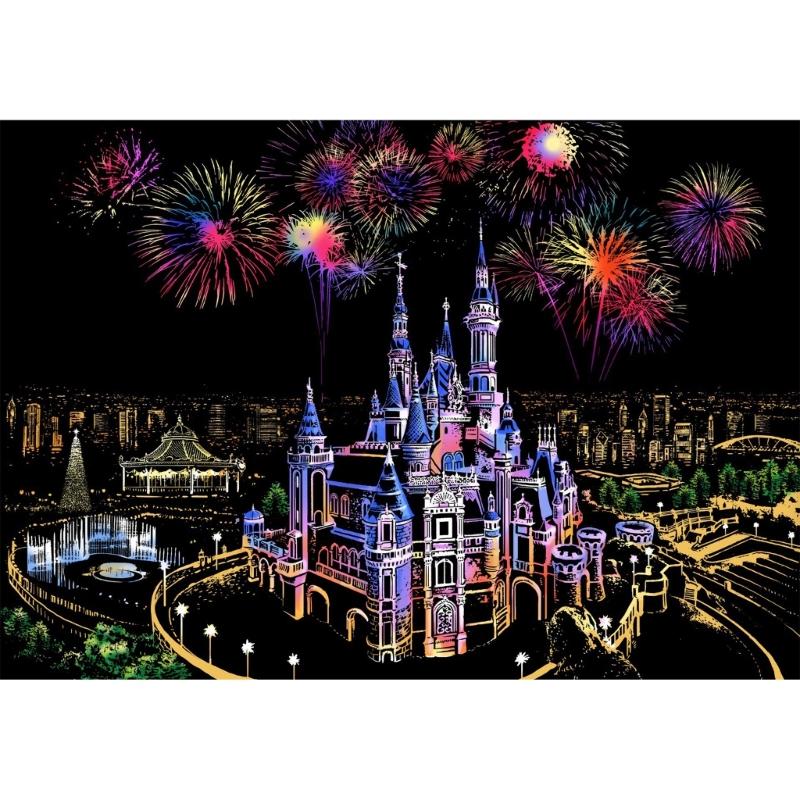 

Scratching Rainbow Painting for Adult Scratch Paper Scratch Painting Home Decors DIY Scratch Landscape Art Paintings