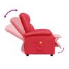 Massage Chair Red Artificial Leather
