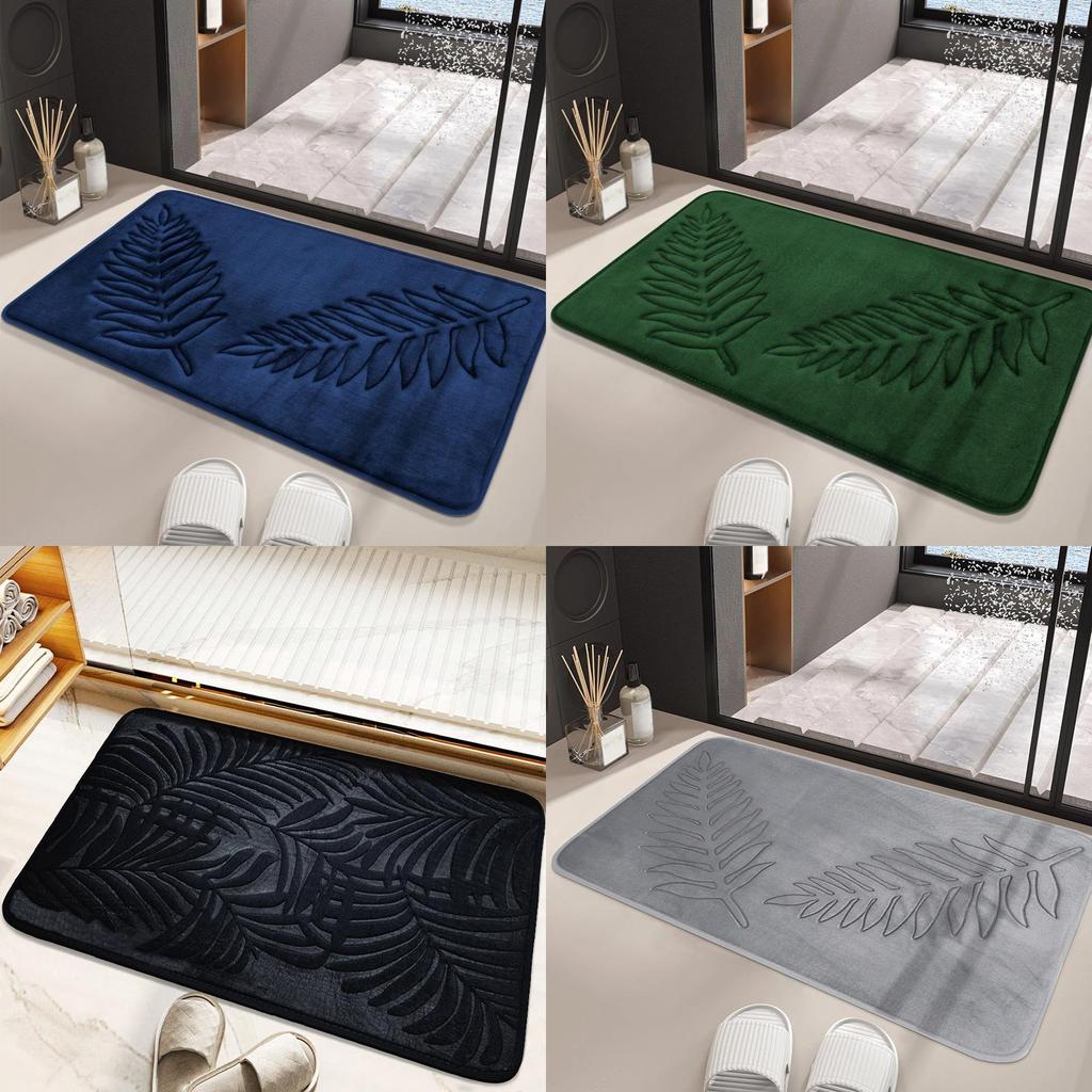 Polyester Memory-Schaum Badezimmerteppich Rutschfest Wasserabsorbierend Für Wohnzimmer- und Küchengebrauch