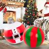 Giant Inflatable Christmas Ball Moose-Patterned Christmas Decoration Xmas Tree Ornament Decorated Ball Festival Party Supplies