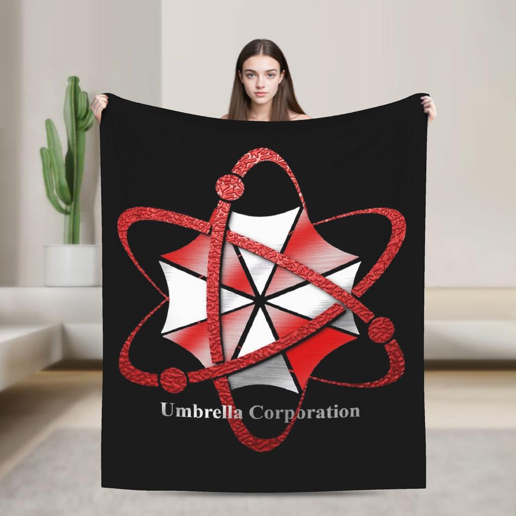 Resident Business Umbrella Corps Eviled Blankets Flannel Awesome Warm Throw Blankets for Bedspread Decoration