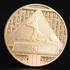 Gilded Egyptian Death Protector Anubis Reaper Commemorative Coin Collection