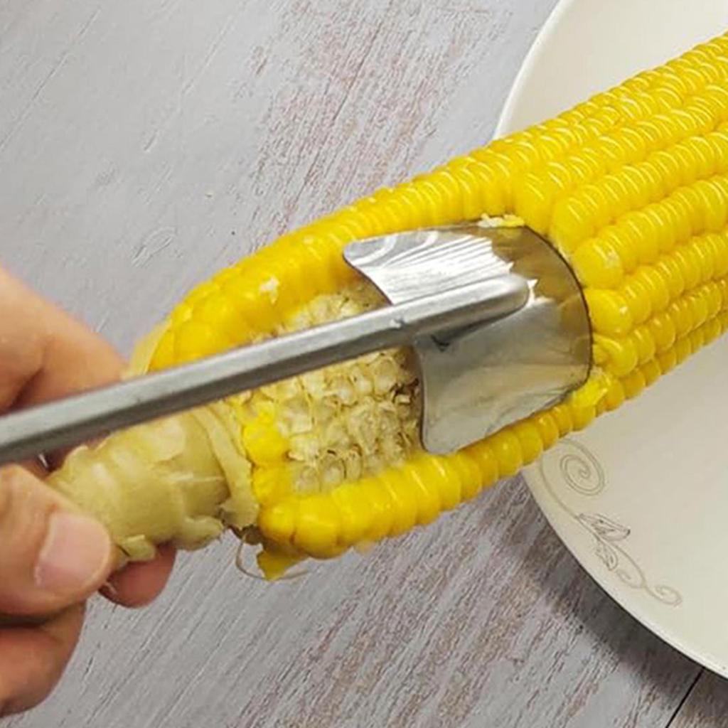 Corn Cob Peeler Stainless Steel Corn Peeling Tool Kitchen Corn Cob Remover Kitchen Restaurant Fruit Vegetable Gadget Tool