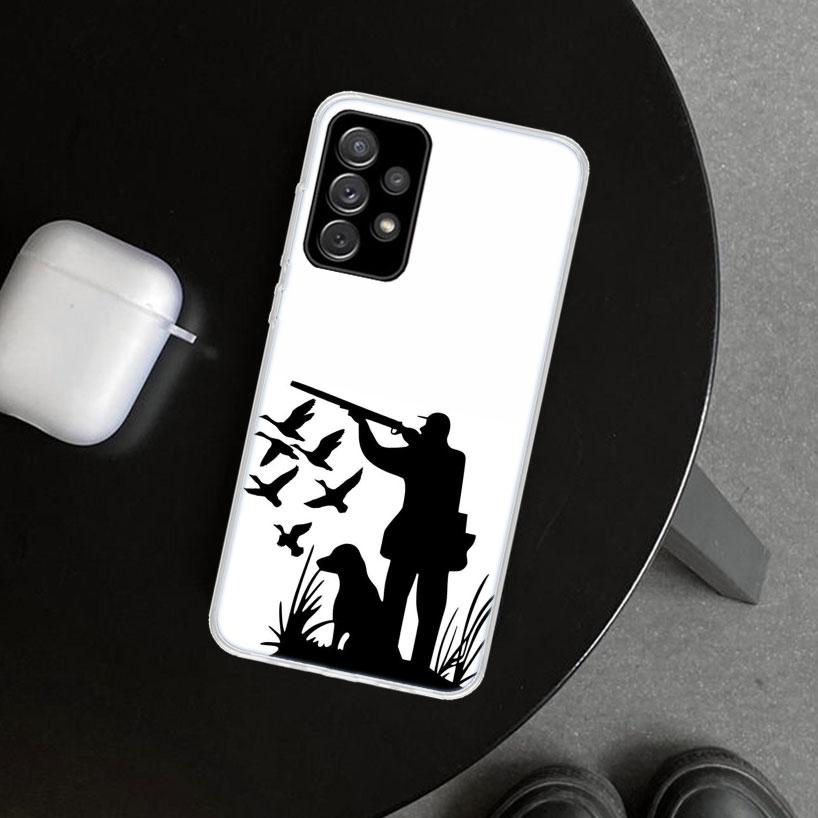 Hunting Fishing Man Phone Case for Samsung Galaxy A17 A16 A26 A36 A56 A57 A37 A15 A25 A35 A55 A14 A24 A34 A54 A13 A23 A33 A53 Ga