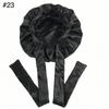 Woman Sleeping Bonnets and Satin Hair Wraps Soft Silk Bonnet Long Tie Plain Hair Bonnet