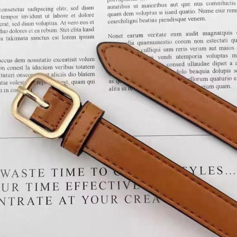 

Stylish Slim Womens Belt Elegant Alloy Buckle Versatile For Jeans Pants And верблюд