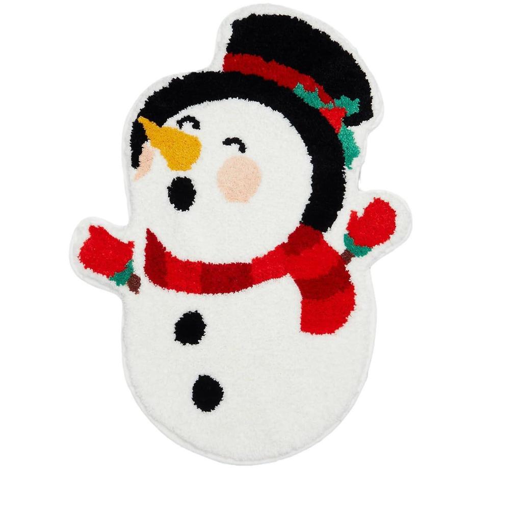 Imitation Cashmere Flocking Floor Mats: Christmas Tree, Bathroom, Door, and Holiday Décor