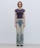 Aendeuel Yellow Tint Bootcut Denim - Vintage Blue
