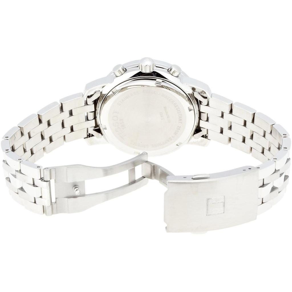 Tissot PRC 200 Series Quartz Chronograph 200M Water Resistant Date Display Casual Simple Watch Men watches White Steel T17.1.586.32