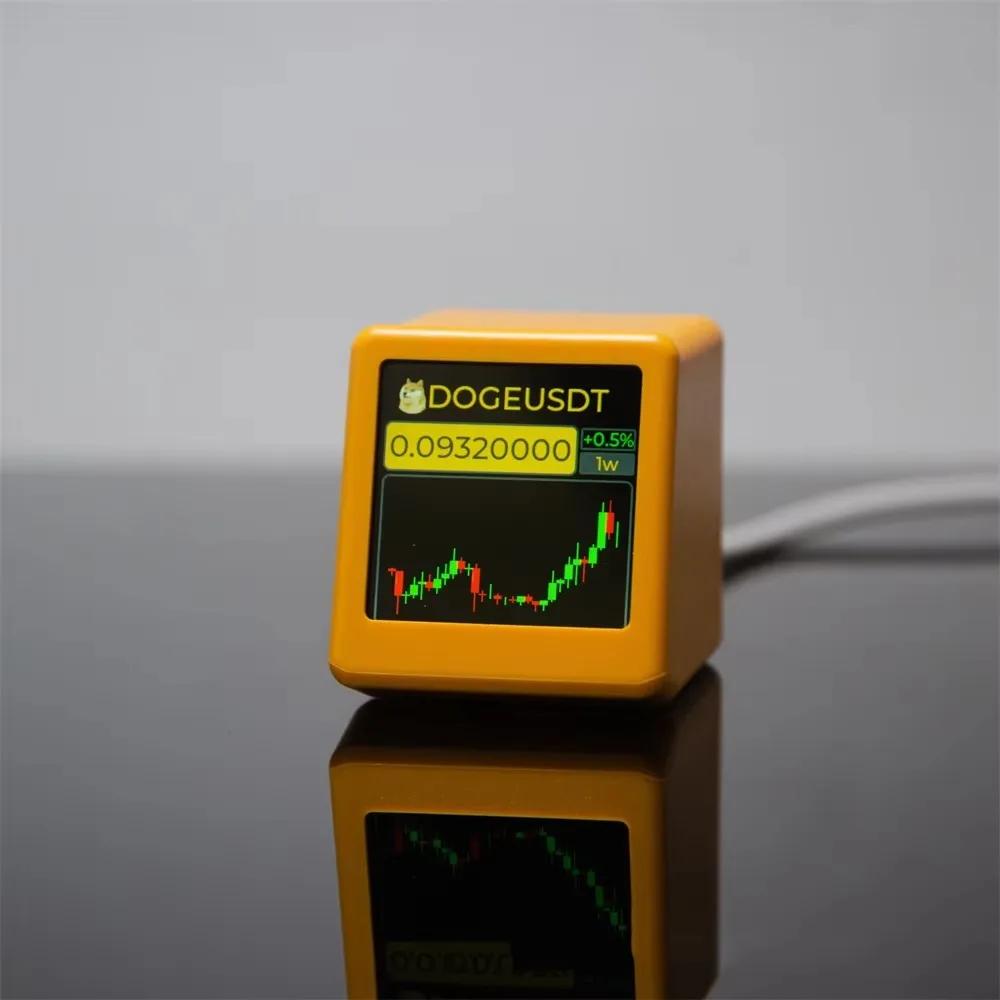 Smart Weather Clock Realtime Bitcoin Price Tracker Display Stock Ticker Cryptocurrency Exchange Rate Desktop Clock Home Decor