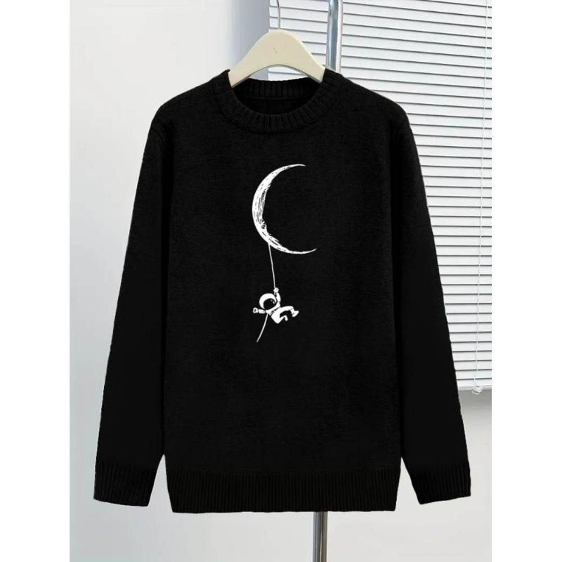 

Turtleneck Sweater, Vertical Striped Print, Wool Blend, Elegant Formal & Daily Wear XXL чёрный