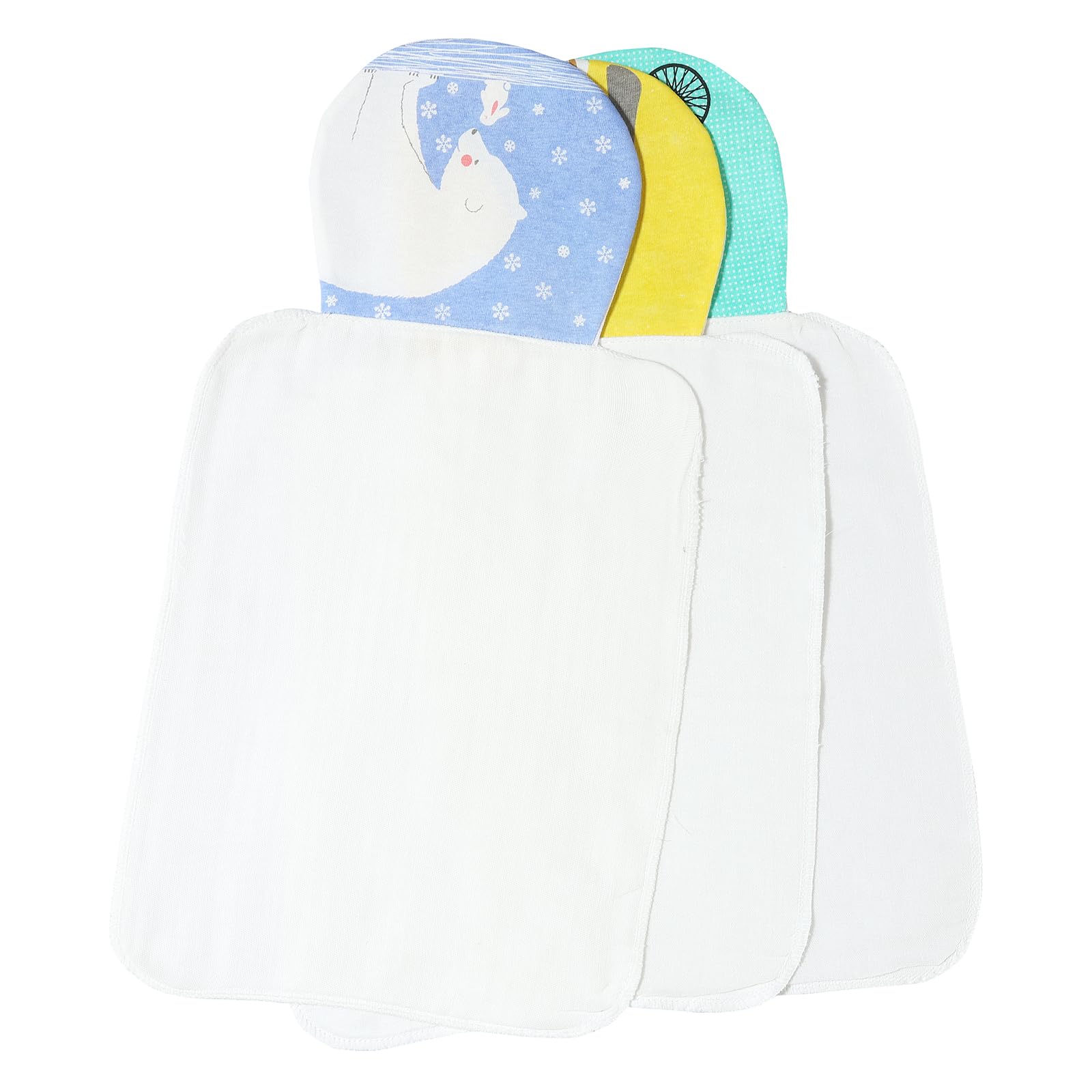 

Детский влаговпитывающий набор из 3 [MOMSMENU] подкладок, 100% хлопок, 4-слойная марля, мягкий, дышащий, удобный, милый, весна/лето,