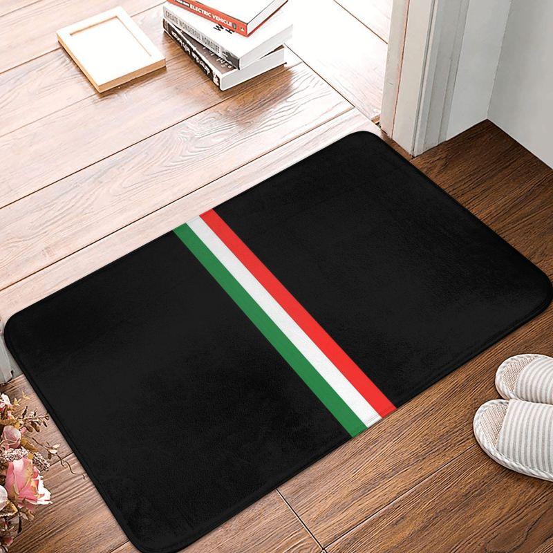 Flag of Italy Floor Mat for Front Door Personalized Door Mat Non Slip Kitchen Bathroom Carpet Rug Home Office Decoration