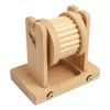 Wood Hamster Foraging Toy Non-Toxic Chew-Resistant Treat Dispenser Interactive Funny Hamster Wheel Forager Indoor Decor