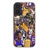 Phone Case - MANIACASE - iPhone 17 - Silicone TPU - Black - Kobe Bryant Pattern