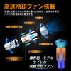 Mixsuper S25 BAU15S LED Turn Signal, Industry First Model, Short Type, Cooling Fan, Amber