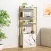 4-Tier Bookcases Furniture Bookshelf Stand Storage Display Organizer Storage Rack Shelf Cabinet Freestand Book Home Office