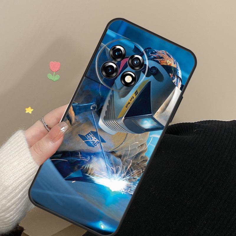 Welder Welding Hot Metal Worker Case For OnePlus 15 13 12 11 10 Pro 13R 13T 12R 10T 8T Nord 5 CE 2 3 4 Lite N20 N30 Cover