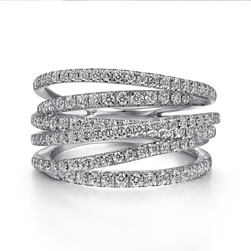 Lindon Classic Copper Alloy Zirkónový prsteň Dámske šperky Svadobný darček na párty