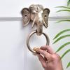 Elephant Brass Door Knocker - Gold Door Decorations - Georgion Door Accessories