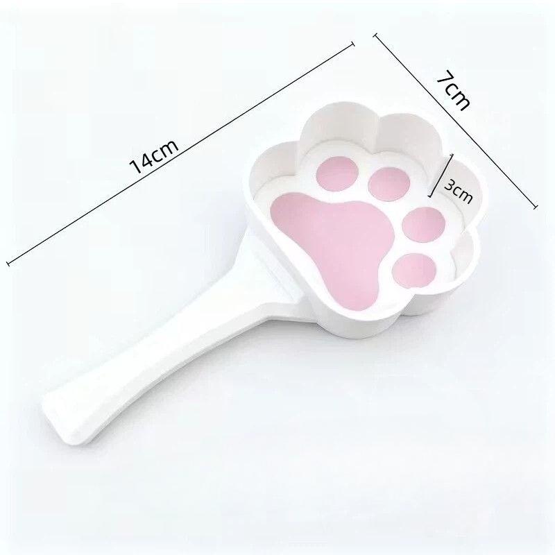 Cute Paw Shaped Pet Food Scoop Plastic Feeding Tool for Cat & Dog Dedicated Home Pet Supplies Organizer Scoop Tools Pet Supplies