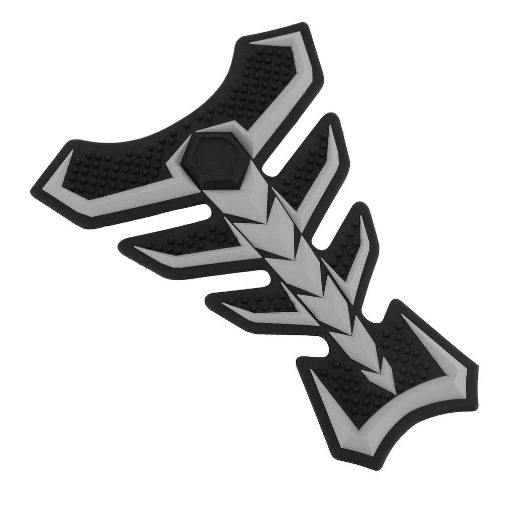 Bruce & Shark (Bruce Shark) Scratch-Resistant 3D Tank Pad Cover Protector For Honda Kawasaki Suzuki Yamaha , grays