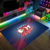 Sydney Roosters Design Crystal Velvet Carpet Cozy Non?Slip Printed Rug For Bedroom Living Room Entrance