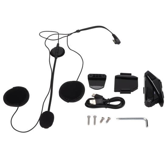 

Bluetooth-гарнитура для шлема с шумоподавлением, водонепроницаемая, с автоматическим ответом, функция FM-радио, беспроводные мотоциклетные наушники