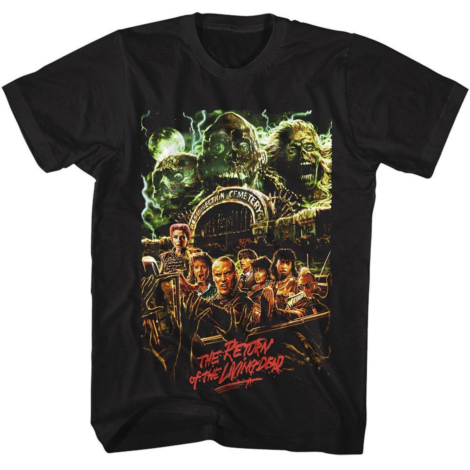 The Return Of The Living Dead Eddie Holly Art Black T-Shirt S
