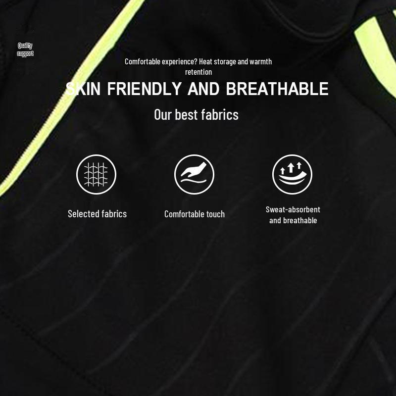 Autumn Warm Half-Zip Tracksuit for Adults & Kids - Football, Fitness, Running, Training Sportswear