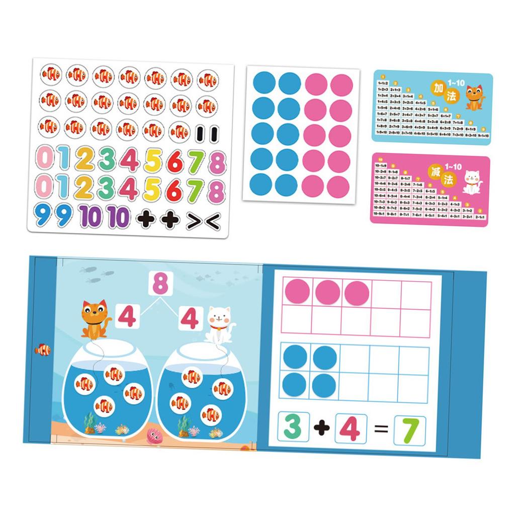 Ten Frame Set Learning Teaching Aids Math Toys for Elementary Boy Children