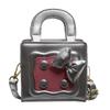 Mini small bag 2025 new cute girl bow handbag foreign style versatile messenger biscuit small square bag