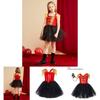 Elegant Nutcracker Dress With Sequin Accents Cosplay Outfit For Girls On Halloween